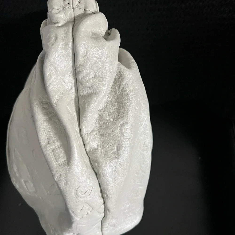 Marc by Marc Jacobs Monogram Hobo Bag - Bone/Gray Leather - Picture 3 of 12